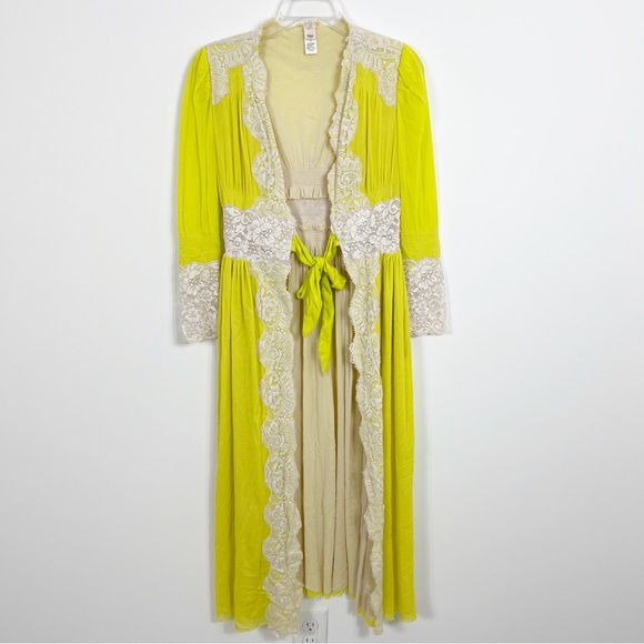 HAH Hot As Hell Lime Dust Her Long Sleeve Boho Duster Robe - Picture 4 of 13